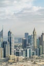 Aerial view of Dubai cityscape, UAE