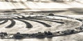 Aerial view of Dubai Palm Jumeirah Island, UAE Royalty Free Stock Photo