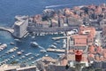 Aerial View Of The Dubrovnik Fort And Old Harbor