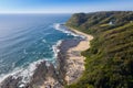 Aerial view of Dudley Bluff - Newcastle Australia Royalty Free Stock Photo