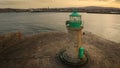 Aerial view. Dun Laoghaire lighthouse. Dublin. Ireland