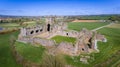 Aerial view. Dunbrody Abbey. county Wexford. Ireland. Royalty Free Stock Photo