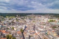 Aerial view of the Dutch city Arnhem in the province of Gelderland