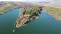 Aerial view of Dyakovo Reservoir, Bulgaria