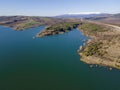 Aerial view of Dyakovo Reservoir, Bulgaria