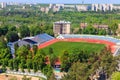 Aerial view of Dynamo Stadium in Kharkiv, Ukraine