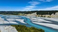 The aerial view with a ecosystem of the River lagoon Valley