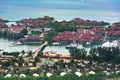 Aerial view of Eden Island Mahe Seychelles Royalty Free Stock Photo