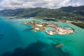 Aerial view of Eden Island, Seychelles