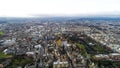 Aerial View of Edinburgh Landmarks in Scotland UK