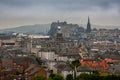 Aerial view of Edinburgh, Scotland Royalty Free Stock Photo