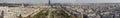 Aerial view from Eiffel Tower on Champ de Mars - Paris.