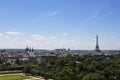 Aerial view of Eiffel tower Royalty Free Stock Photo