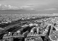 Aerial view from the Eiffel tower Royalty Free Stock Photo