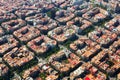 Aerial view of Eixample district. Barcelona