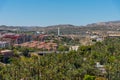 Aerial view of El Palmeral municipal park in Elche, Spain Royalty Free Stock Photo