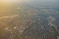 Aerial view of the El Reno city