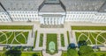 Aerial view of Electoral Palace Koblenz and park garden Germany