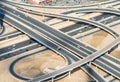 Aerial view of Elevated Interstate Interchange Royalty Free Stock Photo