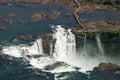 Aerial view of the Garganta del Diablo in the waterfalls of Iguazu