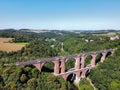 Aerial view of the Elstertal Bridge in the Vogtland