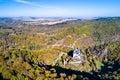 Aerial view of Eltz castle in Germany Royalty Free Stock Photo