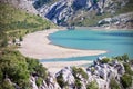 Aerial view of Embalse de Cuber, Mallorca, Spain