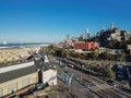 Aerial view Telegraph Hill neighborhood in San Francisco, CA, US Royalty Free Stock Photo