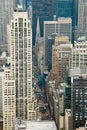 Aerial view from Empire State Building in New York Royalty Free Stock Photo