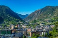 Aerial view of Encamp, Andorra Royalty Free Stock Photo