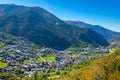 Aerial view of Encamp, Andorra