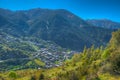 Aerial view of Encamp, Andorra Royalty Free Stock Photo