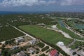 Aerial view of the enchanting beauty of Aurora Golf Course in Anguilla Royalty Free Stock Photo