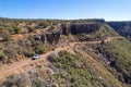 Aerial view of the end of Schnebly Hill Road, Sedona, Arizona Royalty Free Stock Photo