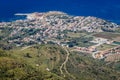 Aerial view from Erice town Royalty Free Stock Photo