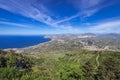 Aerial view from Erice town Royalty Free Stock Photo