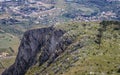 Aerial view from Erice town, Sicily Island, Italy Royalty Free Stock Photo