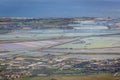 Aerial view from Erice town, Sicily Island, Italy Royalty Free Stock Photo