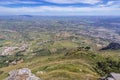 Aerial view from Erice town, Sicily Island, Italy Royalty Free Stock Photo