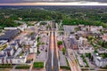 Aerial view of Espoo Central Railway Station Royalty Free Stock Photo