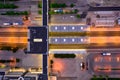 Aerial view of Espoo Central Railway Station, Finland. Royalty Free Stock Photo