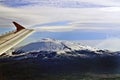 Aerial view of the Etna volcano at dawn of a new day, Sicily, Italy Royalty Free Stock Photo