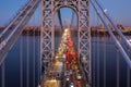 Aerial view of George Washington Bridge Royalty Free Stock Photo