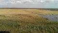 Aerial view of Everglades landscape, Florida