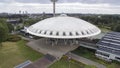 Aerial view on the Evoluon in Eindhoven. Royalty Free Stock Photo