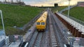 Aerial view of EWR Winslow Station Construction site Royalty Free Stock Photo