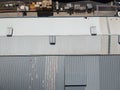 Aerial view from a factory building, wharehouse Royalty Free Stock Photo