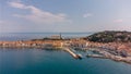 Aerial view of the fairy-tale town of Piran, Slovenia. Royalty Free Stock Photo