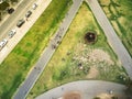 Aerial view famous Alamo Square in San Francisco, California Royalty Free Stock Photo