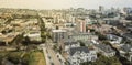 Panorama top view Alamo Square with typical San Francisco Victor Royalty Free Stock Photo